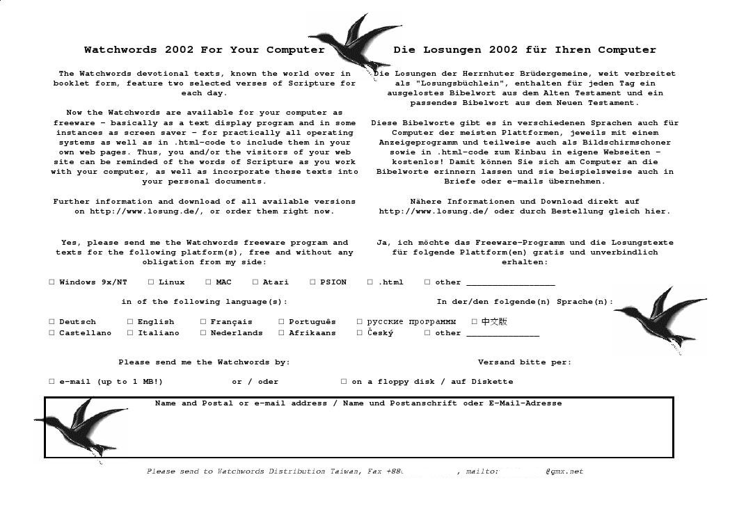 2001-11-29 losung.de Distribution