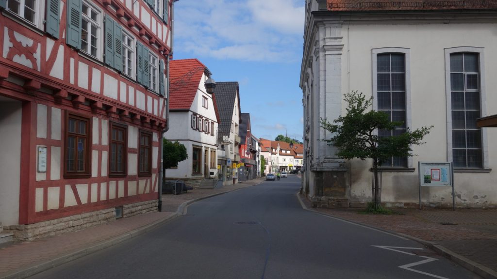 Engstelle in Adelsheim