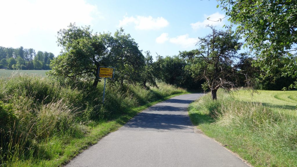 Ortsausgang Osterburken Richtung Wemmershof - ich freu mich über